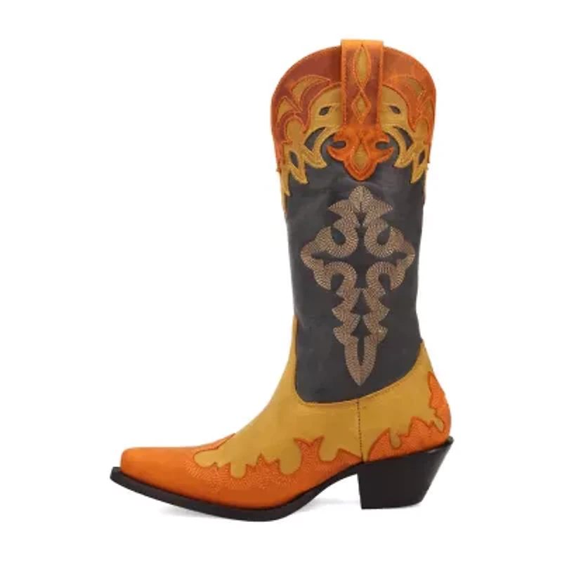 Dingo Womens Holy Roller Block Heel Cowboy Boots