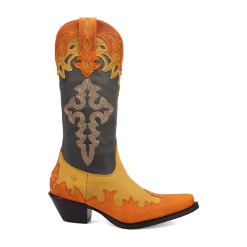 Dingo Womens Holy Roller Block Heel Cowboy Boots