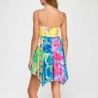 City Triangle Womens Juniors Satin Babydoll Dress