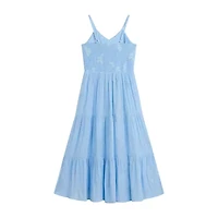 Byer California Big Kid Girls Sleeveless Dots Maxi Dress
