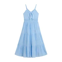 Byer California Big Kid Girls Sleeveless Dots Maxi Dress