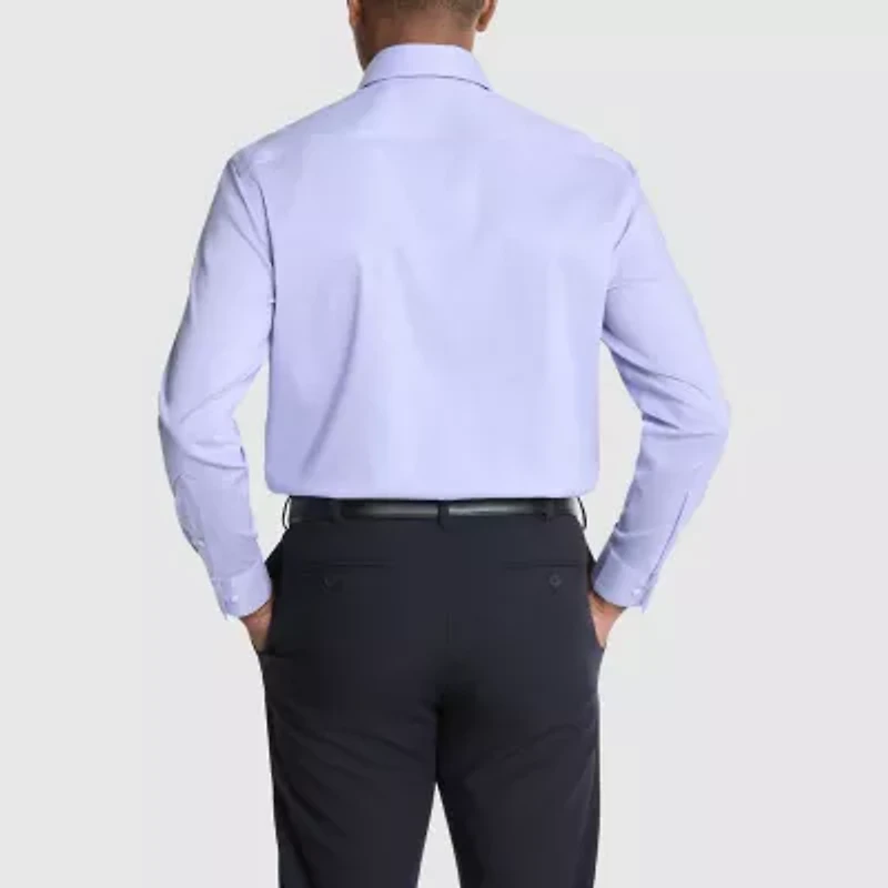 Van Heusen Ultra Wrinkle Free Mens Regular Fit Stretch Fabric Long Sleeve Dress Shirt