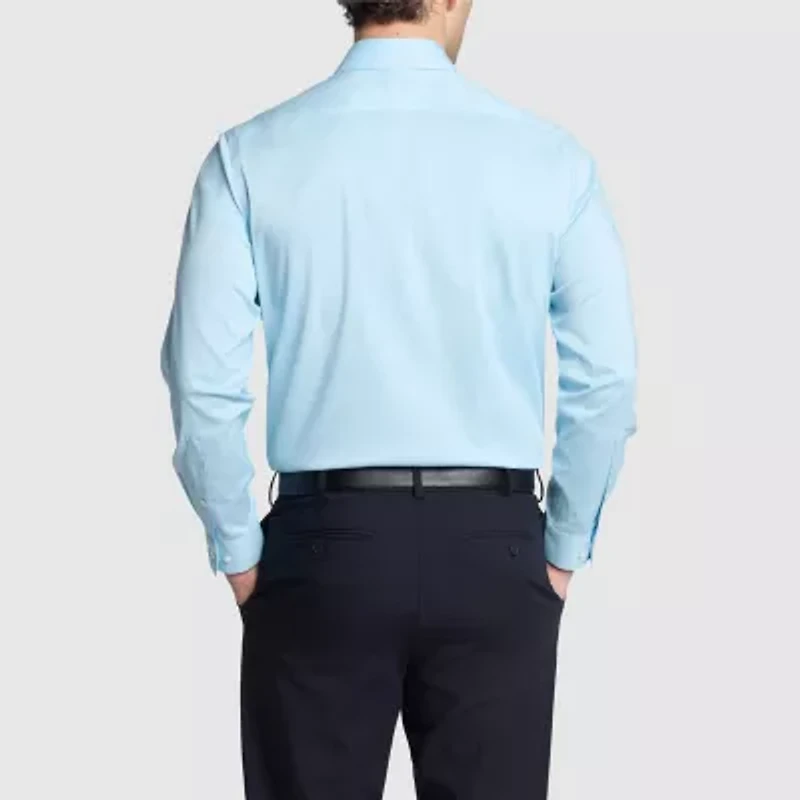 Van Heusen Ultra Wrinkle Free Mens Slim Fit Stretch Fabric Long Sleeve Dress Shirt