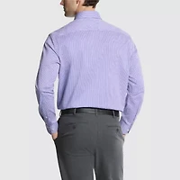 Van Heusen Everyday Defense Stain Shield Mens Regular Fit Stretch Fabric Wrinkle Free Long Sleeve Dress Shirt