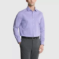 Van Heusen Everyday Defense Stain Shield Mens Regular Fit Stretch Fabric Wrinkle Free Long Sleeve Dress Shirt
