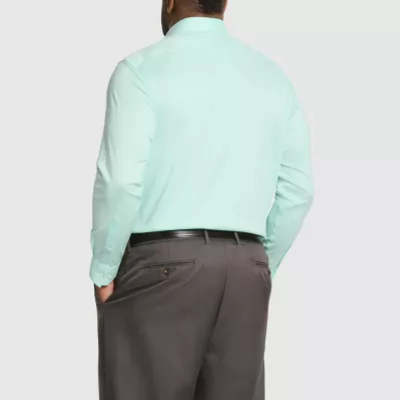 Van Heusen Ultra Wrinkle Free Mens Big & Tall Classic Fit Stretch Fabric Long Sleeve Dress Shirt