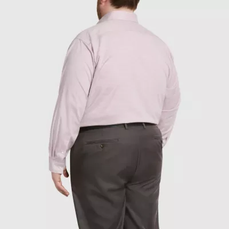Van Heusen Comfort Performance Mens Big & Tall Classic Fit Stretch Fabric Wrinkle Free Long Sleeve Dress Shirt