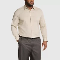 Van Heusen Comfort Performance Mens Regular Fit Stretch Fabric Wrinkle Free Long Sleeve Dress Shirt