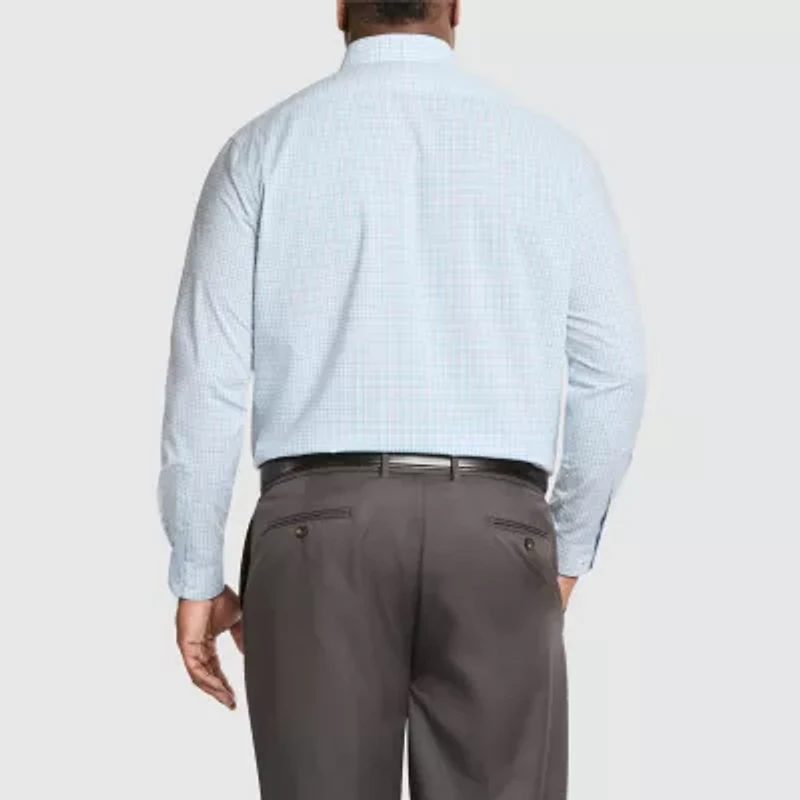 Van Heusen Comfort Performance Mens Big & Tall Classic Fit Stretch Fabric Wrinkle Free Long Sleeve Dress Shirt