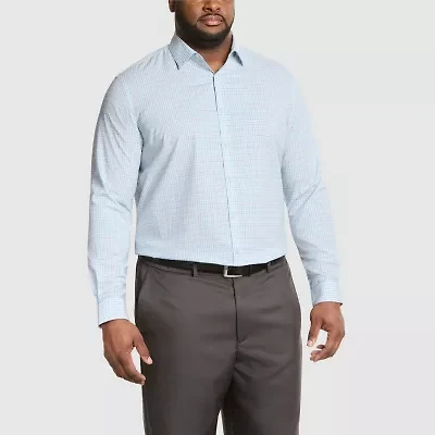 Van Heusen Comfort Performance Mens Big & Tall Classic Fit Stretch Fabric Wrinkle Free Long Sleeve Dress Shirt