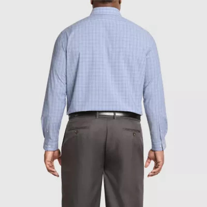 Van Heusen Comfort Performance Mens Big & Tall Classic Fit Stretch Fabric Wrinkle Free Long Sleeve Dress Shirt
