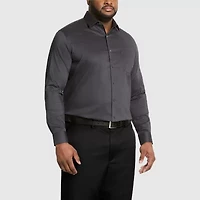 Van Heusen Everyday Defense Mens Big & Tall Classic Fit Stretch Fabric Wrinkle Free Long Sleeve Dress Shirt