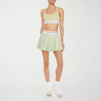 Forever 21 Womens High Rise Active Juniors Pleated Skirt