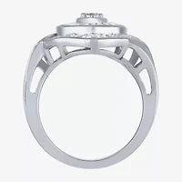 G/Si2) Womens CT. T.W. Lab Grown White Diamond 10K Gold Marquise Cocktail Ring