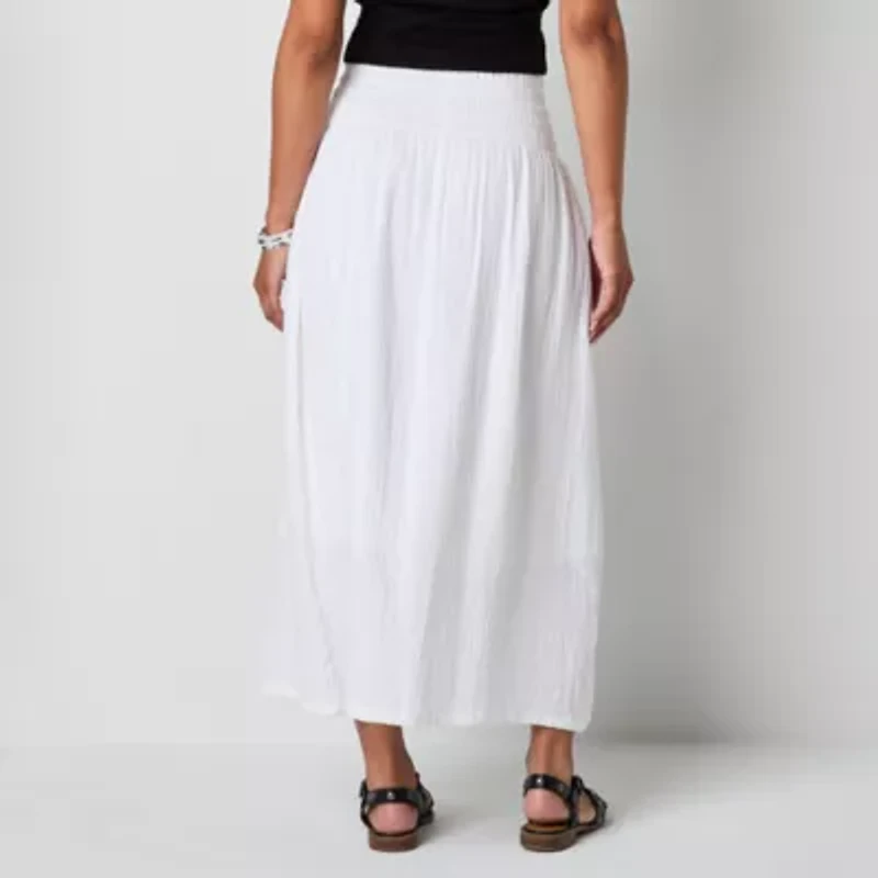a.n.a Womens Long A-Line Skirt