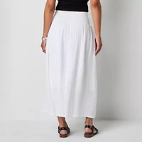 a.n.a Womens Long A-Line Skirt