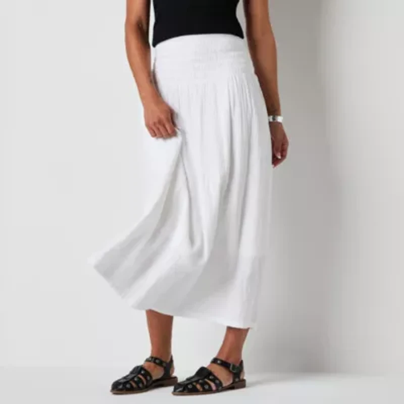 a.n.a Womens Long A-Line Skirt