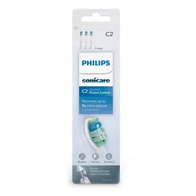 Philips Sonicare HX9023/65 Plaque Control Toothbrush Head, 3-Pack