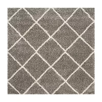 Safavieh Hudson Shag Collection Salome Geometric Square Area Rug