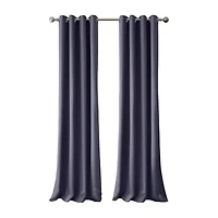 Elrene Home Fashions Connor Grommet Top Light-Filtering Single Outdoor Curtain Panel