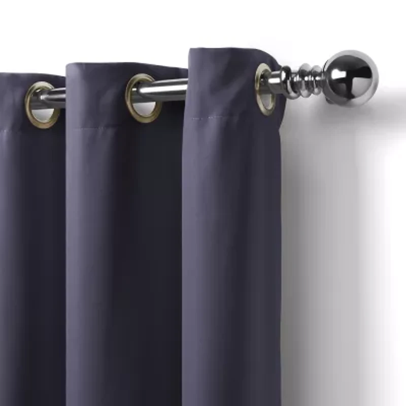 Elrene Home Fashions Connor Grommet Top Light-Filtering Single Outdoor Curtain Panel