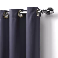 Elrene Home Fashions Connor Grommet Top Light-Filtering Single Outdoor Curtain Panel
