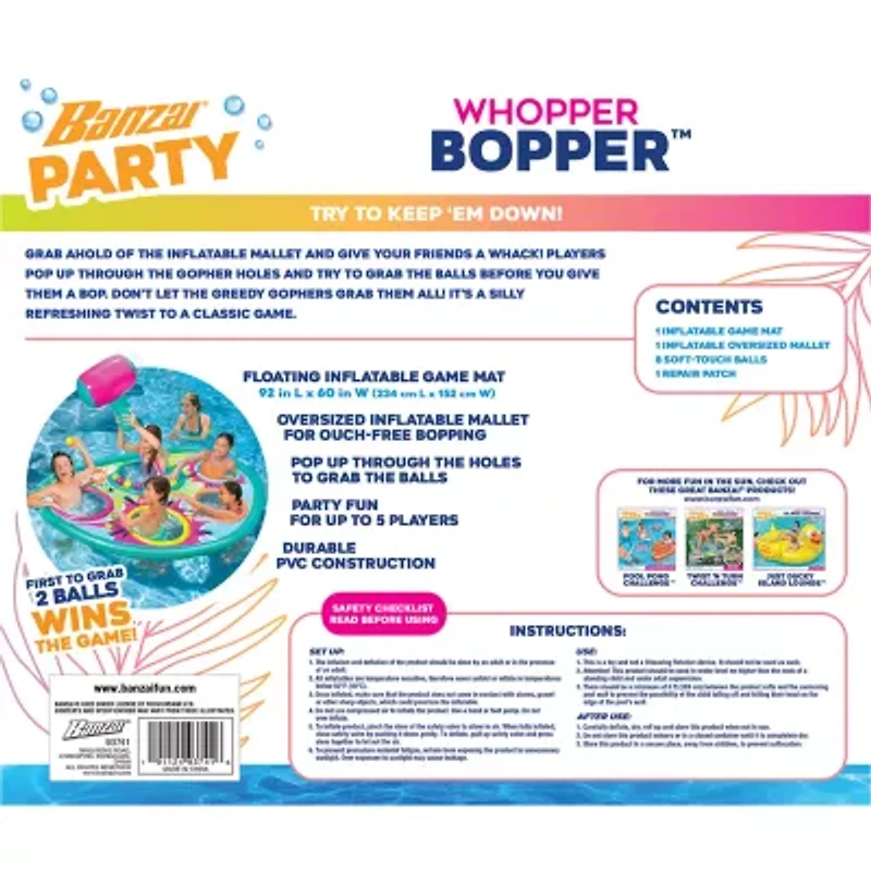 Banzai Whopper Bopper Pool Float Game Pool Toy