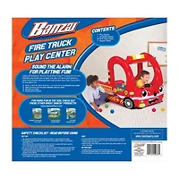 Banzai Rescue Fire Truck Play Center Inflatable Ball Pit (Includes 20 Balls)