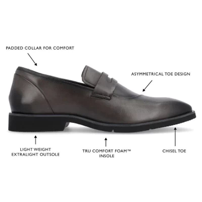 Thomas And Vine Zenith Mens Square Closed Toe Loafers