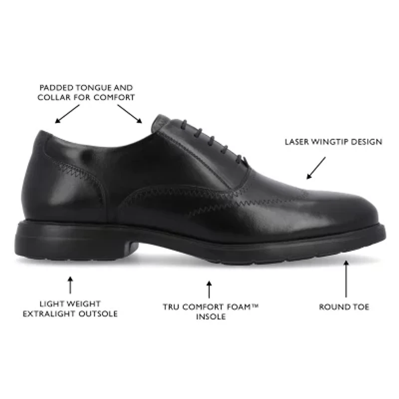 Thomas And Vine Hughes Mens Wing Closed Toe Oxford Shoes