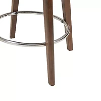 Madison Park Heyes Upholstered Tufted Swivel Counter Height Stool