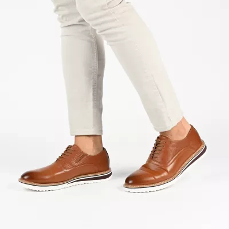 Vance Co Weber Mens Round Closed Toe Oxford Shoes