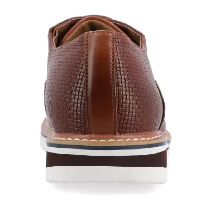 Vance Co Weber Mens Round Closed Toe Oxford Shoes