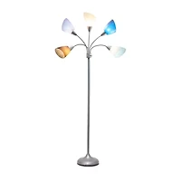 All the Rages 5-Light Adjustable Gooseneck Floor Lamp