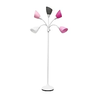 All the Rages 5-Light Adjustable Gooseneck Floor Lamp