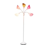 All the Rages 5-Light Adjustable Gooseneck Floor Lamp