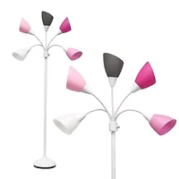 All the Rages 5-Light Adjustable Gooseneck Floor Lamp