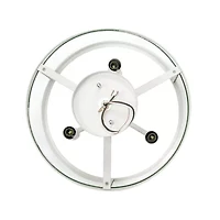 3-Light 13in Industrial Semi Flush Mount Lighting