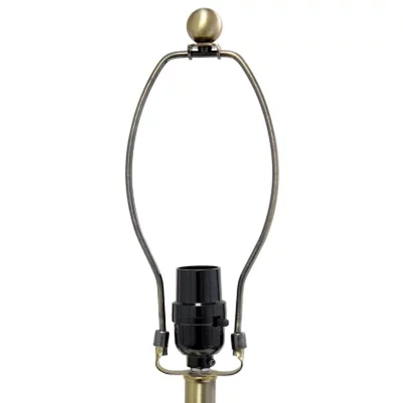 All the Rages 25" Classic Fluted Ceramic And Metal Ceramic Table Lamp