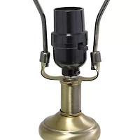 All the Rages 25" Classic Fluted Ceramic And Metal Ceramic Table Lamp