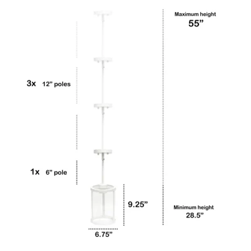 1-Light 9.25" Adjustable Hanging Cylindrical Clear Glass Pendant Light
