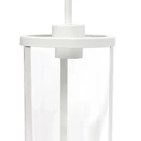 1-Light 9.25" Adjustable Hanging Cylindrical Clear Glass Pendant Light