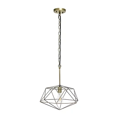 All the Rages 1-Light 16" Modern Metal Wire Paragon Hanging Pendant Light