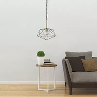 All the Rages 1-Light 16" Modern Metal Wire Paragon Hanging Pendant Light