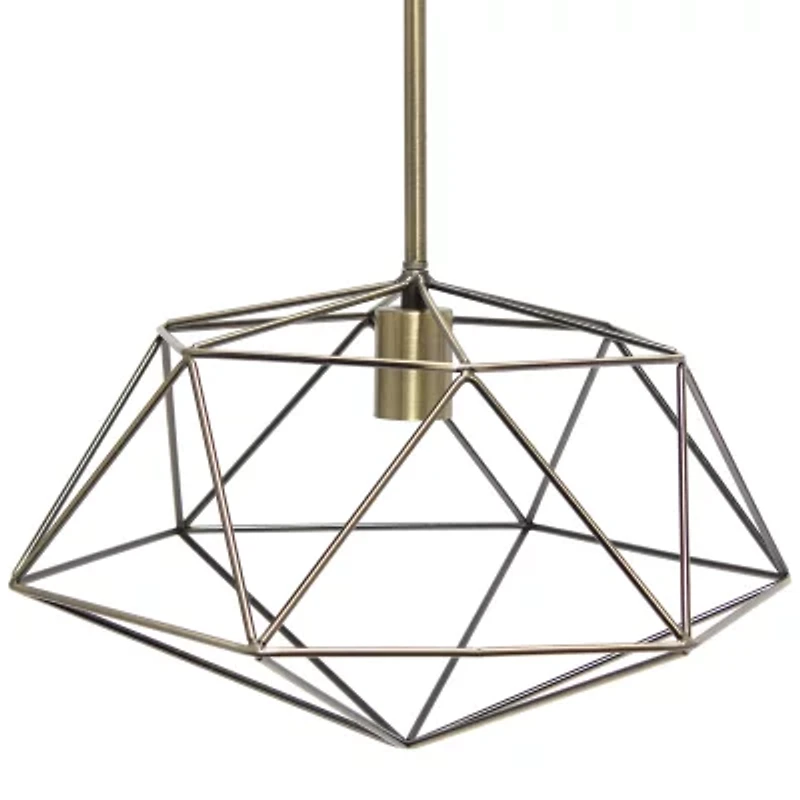 All the Rages 1-Light 16" Modern Metal Wire Paragon Hanging Pendant Light