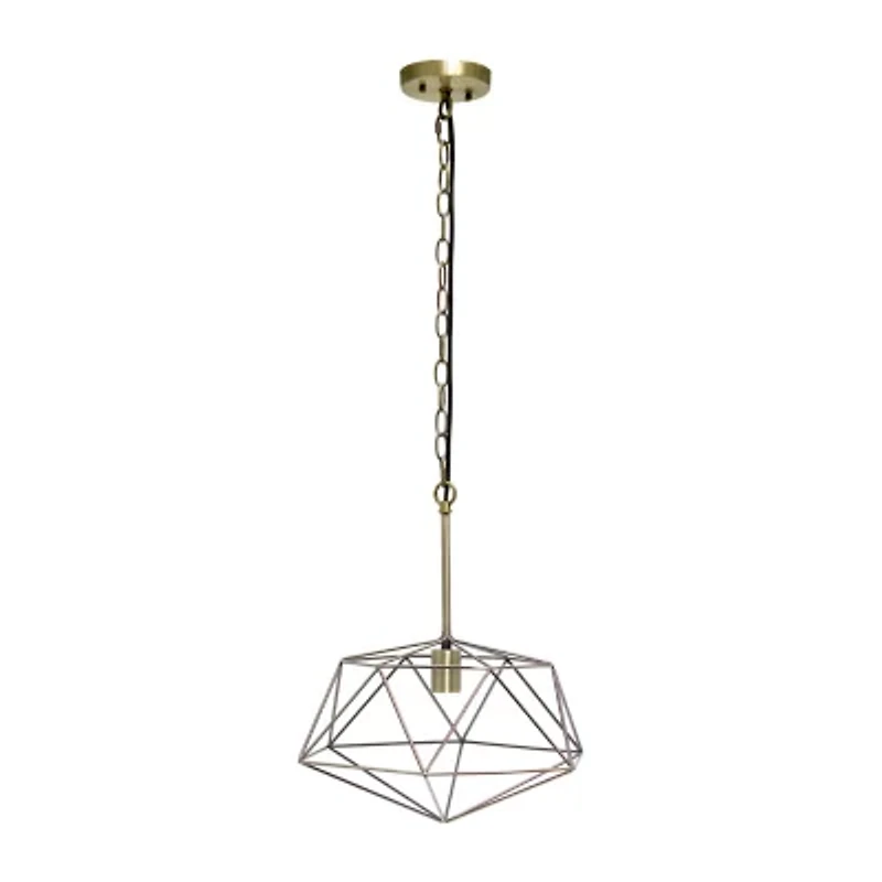 All the Rages 1-Light 16" Modern Metal Wire Paragon Hanging Pendant Light