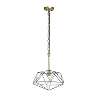 All the Rages 1-Light 16" Modern Metal Wire Paragon Hanging Pendant Light
