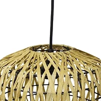 1-Light Woven Paper Shade Pendant