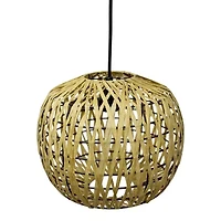 1-Light Woven Paper Shade Pendant