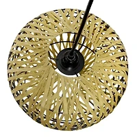 1-Light Woven Paper Shade Pendant
